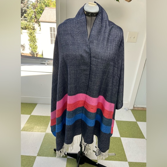 Funky shawl scarf 27”x74” Wrap - Picture 2 of 8